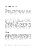 [생산관리] 기업의 ERP도입 사례-1
