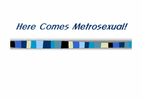 메트로섹슈얼(Metrosexual)-1