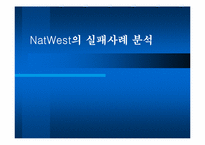 NatWest의 실패사례분석-1
