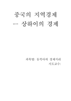 [중국지역경제] 상하이의 경제-2