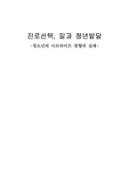 [청년발달] 청소년의 아르바이트 영향과 실태-1