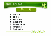 [마케팅] 그래미 `여명808 `마케팅분석-2