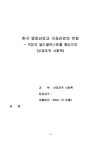 [산업조직사회학] 한국영화산업과 극장산업의 변화 - 극장의 멀티플렉스화를 중심으로-20
