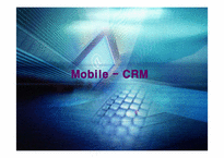 [CRM]모바일 CRM 레포트-1