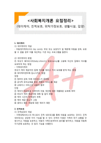 (요점정리,시험대비) [사회복지개론] 데이케어, 친척보호, 위탁가정보호, 생활시설, 입양-1