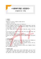 (요점정리,시험대비) [사회복지개론] 아동복지의 이해-1