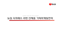 숙취해소 시장을 향한 라면의 첫 발걸음 농심 숙취해소 라면 신제품 기획마케팅전략-1