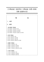 [가족상담] 대표적인 가족상담 이론 6개에 대해 설명하시오-1