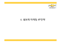[쉐보레 마케팅 PPT] 쉐보레 기업분석과 마케팅 3C,SWOT,STP,4P전략분석및 쉐보레 미래전략,향후방향제언-20