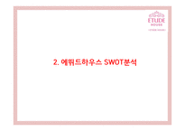 [에뛰드하우스 마케팅사례PPT] 에뛰드하우스 브랜드분석과 마케팅 SWOT,STP,4P,기타마케팅활동 분석과 에뛰드하우스 향후시사점연구-6