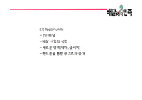 배달의민족 성공비결/ 배달의민족 마케팅 SWOT,STP,4P전략분석/ 배달의민족 광고전략과 미래전략제언 PPT-13