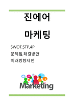 진에어 기업분석과 3C분석/ 진에어 마케팅 SWOT,STP,4P전략분석/ 진에어 미래전략제언-1