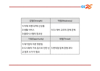GS25 기업,서비스분석과 GS25 마케팅 SWOT,STP,4P전략분석및 GS25 미래전망과 향후전략제언 PPT-16