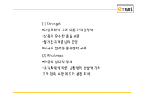 이마트 EMART 성공비결과 마케팅 SWOT,STP,4P전략과 이마트 경영전략과 중국진출전략분석및 이마트 미래전략방향제언 PPT-10