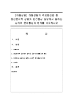 [아동상담] 아동상담의 주요접근법 중 정신분석적 상담과 인간중심 상담에서 말하는 심리적 문제형성의 원리를 비교하시오-1