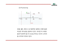 [라코스테 마케팅PPT] 라코스테 성공요인과 마케팅 SWOT,STP,4P전략분석및 라코스테 미래 마케팅전략 제언-15