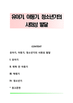 유아기, 아동기, 청소년기의 사회성 발달-1