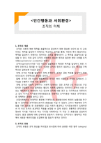 인간행동과 사회환경,사회복지, 조직의 이해, 조직의 개념, 조직의 유형, 파슨스의 조직, 블라우의 조직유형, 에치오니의 조직유형,(A+ 레포트,시험대비) [인간행동과 사회환경] 조직의 이해-1