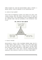 [지능이론] 초기의 지능이론, 정보처리이론에 기초한 지능이론(스턴버그의 삼원이론, 가드너의 다중지능이론)-3