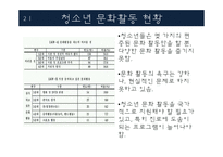청소년 문화 활동 현황 및 프로그램 조사-4
