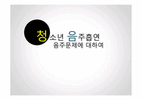청소년 음주문제 실태와 해결방안-1