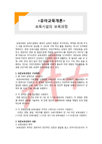 (A+ 레포트,시험대비) [유아교육개론] 보육시설의 보육과정-1