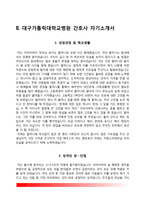 간호사 자기소개서 - 성바오로병원, 대구가톨릭대학교병원, 성빈센트병원, 인천성모병원 자소서-5