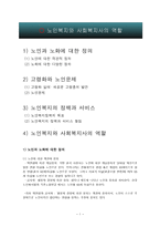 노인복지와 사회복지사의 역할-1