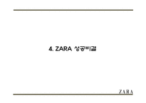 ZARA 자라 성공요인과 브랜드분석및 ZARA 마케팅 4P,STP,SWOT분석및 ZARA 향후전략제안 PPT-9