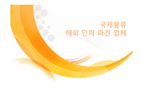[국제경영] 해외 인력 파견 업체, 해외 취업 중개 서비스의 구조와 과정-1