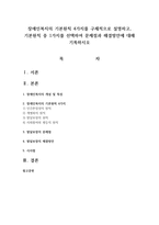장애인복지의 기본원칙 4가지를 구체적으로 설명하고, 기본원칙 중 1가지를 선택하여 문제점과 해결방안에 대해 기록하시오-1