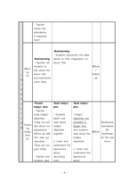중학교 1학년 영어과 교수학습지도안-3. We\`re Family Listen and Talk 1-8
