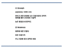 르노삼성자동차 기업분석,성공요인분석및 르노삼성 마케팅 SWOT,STP,4P전략분석과 르노삼성 문제점 및 향후발전방안 제언 PPT-13