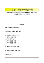 [맞벌이가족] 맞벌이가정(부부취업가족)의 출현배경 및 형태, 부부취업 가족(맞벌이가족)의 문제와 미래 방향-1