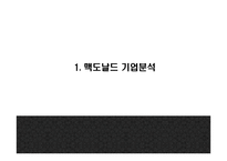 맥도날드 기업분석과 3C분석/ 맥도날드 마케팅 4P,STP,SWOT분석/ 맥도날드 미래전략 방향제시 PPT-3