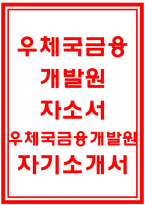 우체국금융개발원자기소개서자소서 우체국금융개발원자소서 우체국금융개발원 자기소개서 우체국금융개발원 합격자소서 우체국금융개발원금융행정자기소개서-1