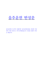 음주운전반성문-음주운전단속적발 반성문 음주운전 면허취소구제 반성문 음주운전벌금감면반성문예시문-1