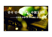 중국의 인터넷 유행어와 중국문화 고찰-1