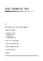 [한국 사회복지의 역사] 우리나라 사회복지 발달과정-1