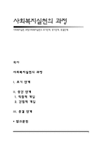 사회복지실천 과정(사회복지실천의 초기단계, 중기단계, 종결단계)-1