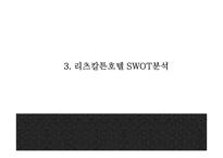 리츠칼튼 마케팅 PPT- 리츠칼튼호텔 기업분석과 SWOT분석및 리츠칼튼호텔 마케팅전략과 향후과제제시-7