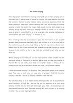 [영어영작/영어작문/영어에세이] 겨울 캠핑-1