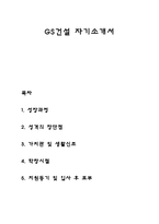 GS건설 자기소개서 자소서-1