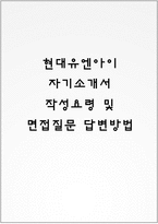 현대유엔아이 자기소개서 작성요령 및 면접질문 답변방법-1