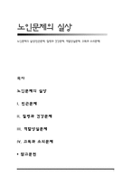 노인문제의 실상(빈곤문제, 질병과 건강문제, 역할상실문제, 고독과 소외문제)-1