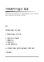 [사회복지시설의 목표] 사회복지시설의 처우 목표(사회복지시설의 처우이념, 시설서비스의 전문성, 사회복지시설의 정상화, 탈시설화, 사회화 원리)-1