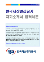 [한국자산관리공사 자소서 - 2020년 합격서류] KAMCO 한국자산관리공사 자기소개서 합격샘플 [캠코 한국자산관리공사 채용 자소서 자기소개서]-1