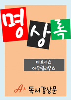 [A+독후감] 아우렐리우스 명상록 독서감상문-1