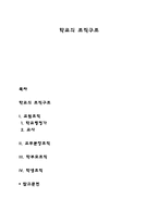학교의 조직구조-1