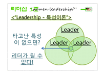 여성 리더십(Women leadership)-12